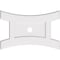 Ekena Millwork Haven Architectural Grade PVC Ceiling Medallion, 34"W x 22 5/8"H x 3"ID x 7 1/4"C x 1"P, One-Piece CMP34X22HN-03000 - alternate 1
